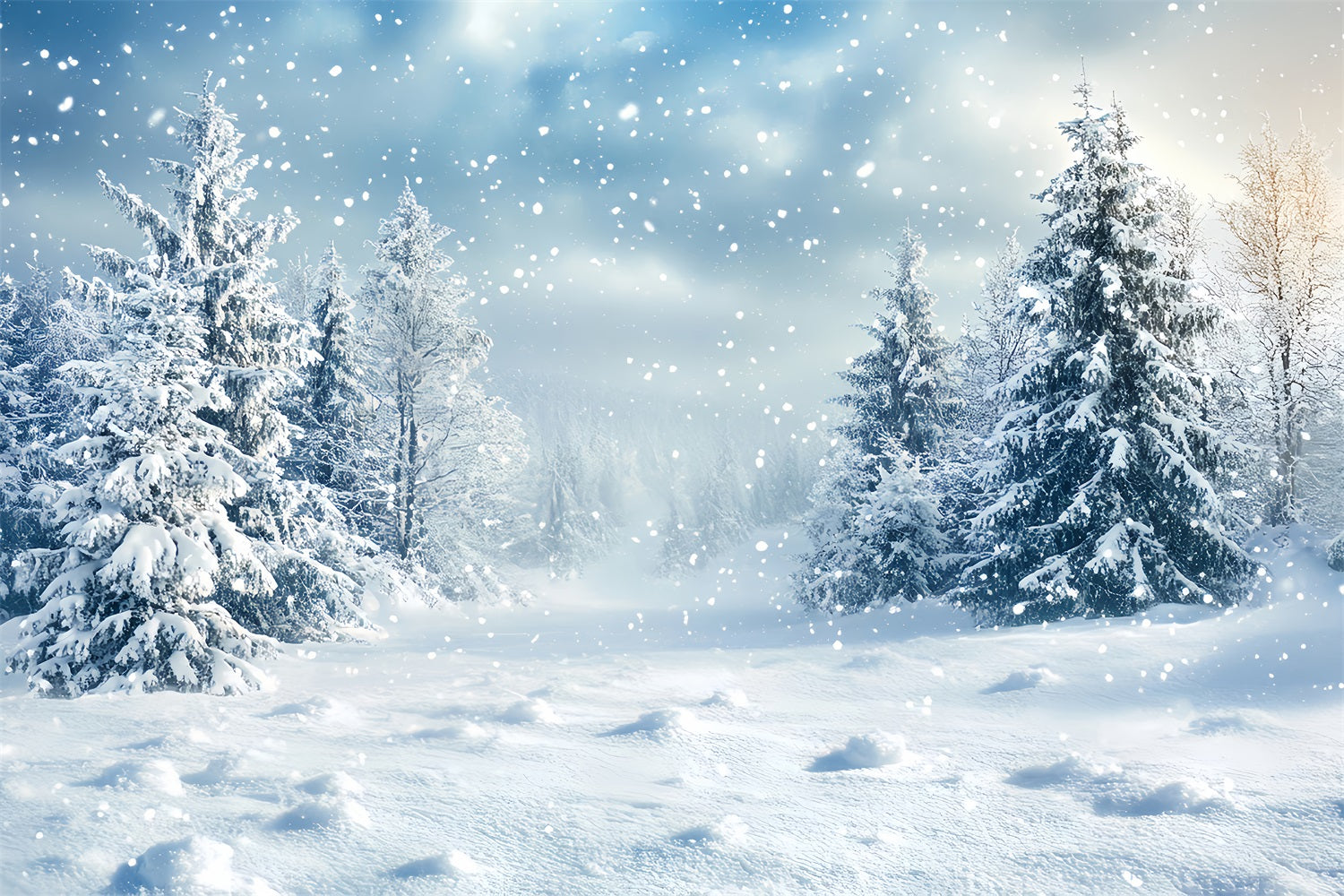 Idee Per Lo Sfondo Invernale Sfondo Di Soffici Fiocchi Di Neve BRP11-18