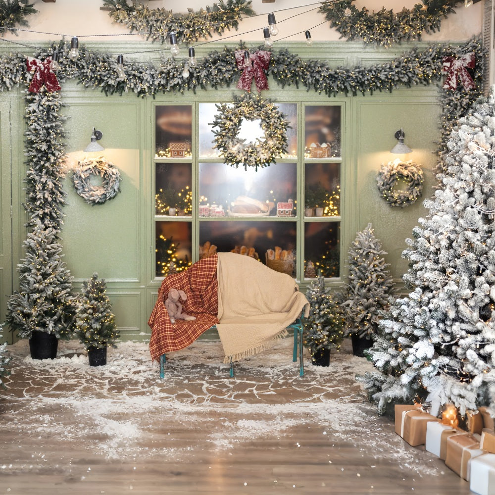 Sfondo Per Coperta Scozzese Dell'Albero Di Natale BRP11-200