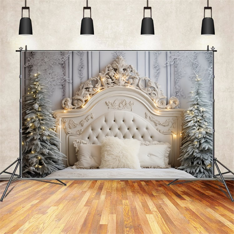 Fondali Natalizi Bianchi Camera Da Letto Inverno Touch Sfondo BRP11-253