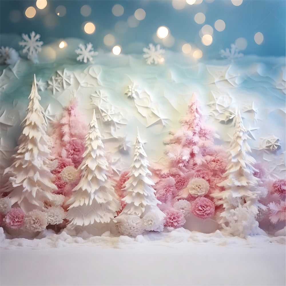 Sfondo Invernale Sfondo Foresta Smerigliata Rosa Pastello BRP11-255