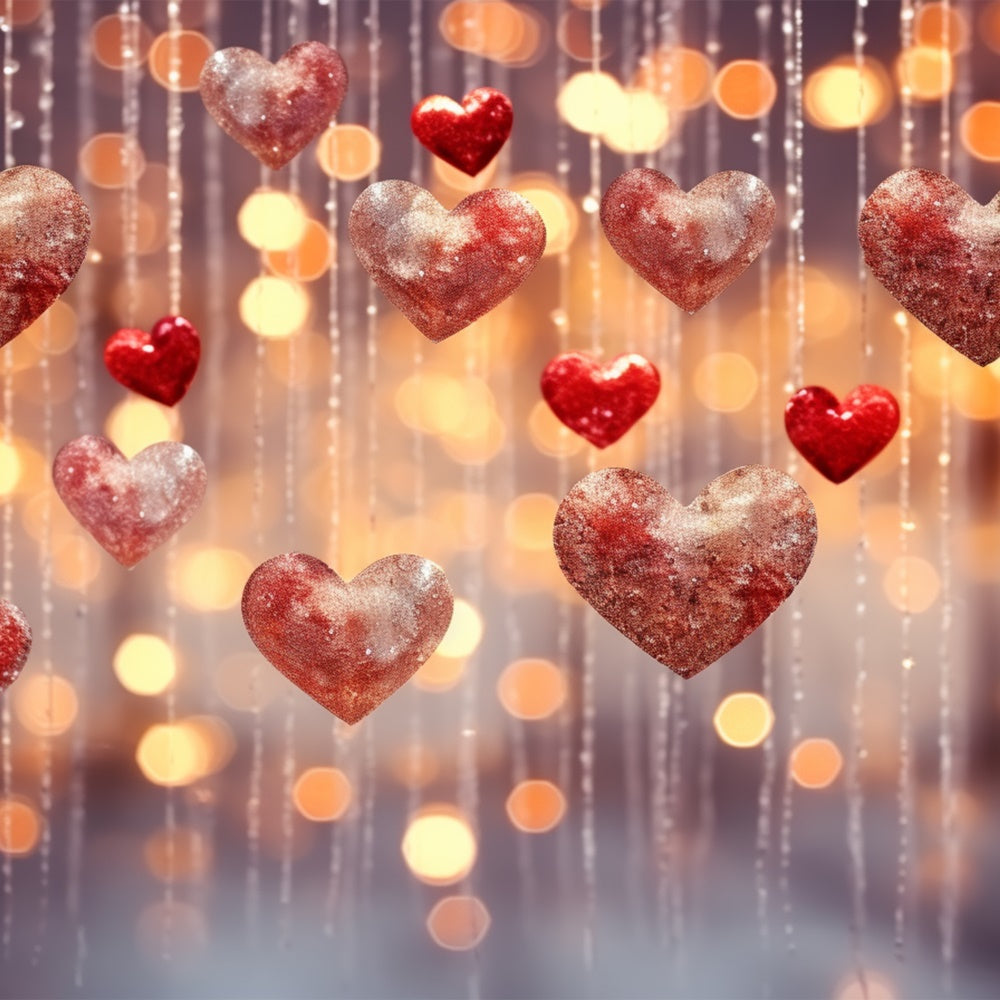 Sfondo Di San Valentino Sfondo Con Decorazioni A Cuore Scintillante BRP11-309