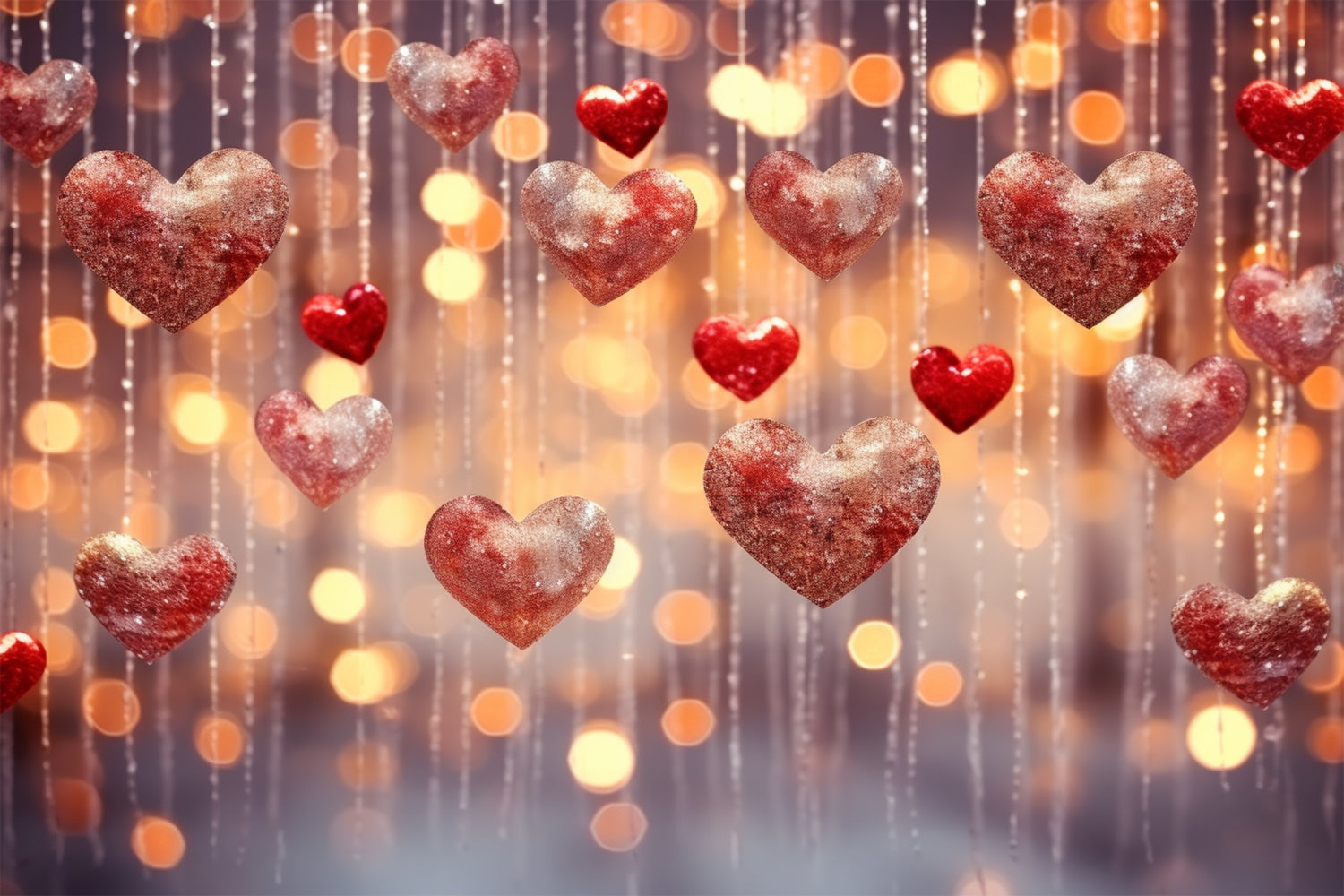 Sfondo Di San Valentino Sfondo Con Decorazioni A Cuore Scintillante BRP11-309