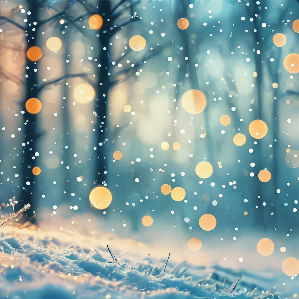 Fondali Invernali Sfondo Sognante Della Foresta Di Nevicate Leggere BRP11-33
