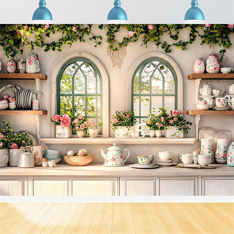 Sfondo Di Pasqua Foto Finestra Cucina Rose Sfondo BRP11-345
