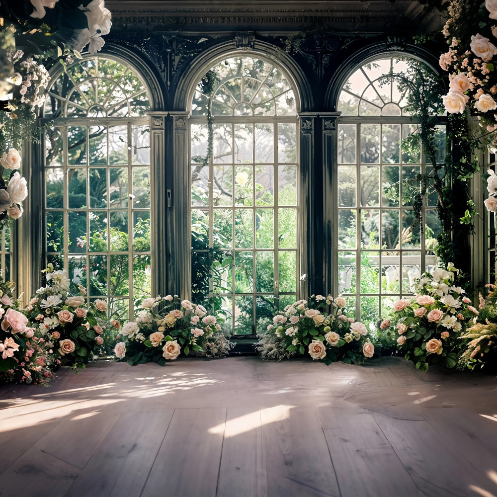 Sfondo Per San Valentino Finestra Ad Arco Sfondo Rosa BRP11-402