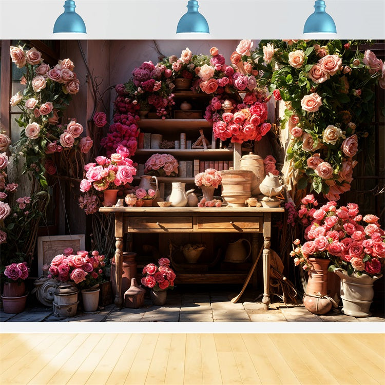 Sfondo Per Cabina Fotografica Di San Valentino Composizioni Di Rose Sfondo Per Mensola BRP11-430
