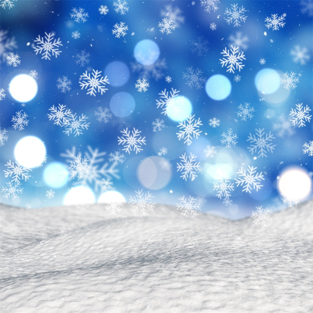 Fondali Scena Invernale Sfondo Di Fiocchi Di Neve Galleggianti Innevati BRP11-456