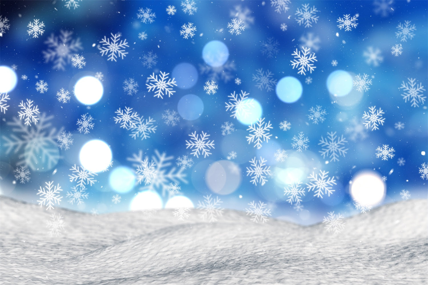 Fondali Scena Invernale Sfondo Di Fiocchi Di Neve Galleggianti Innevati BRP11-456