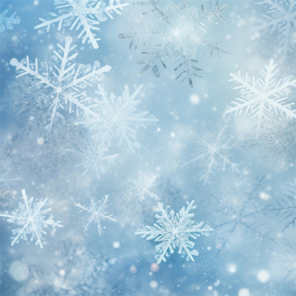 Sfondo Fotografico Invernale Fiocchi Di Neve Magici Che Cadono Sullo Sfondo BRP11-459