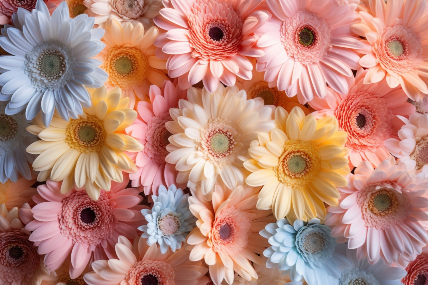 Fondali Fotografici Primaverili Sfondo Floreale Margherita Multicolore BRP11-523