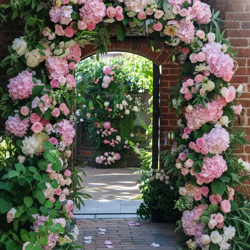 Sfondo Di Fiori Di Primavera Sfondo Romantico Arco Rosa BRP11-530