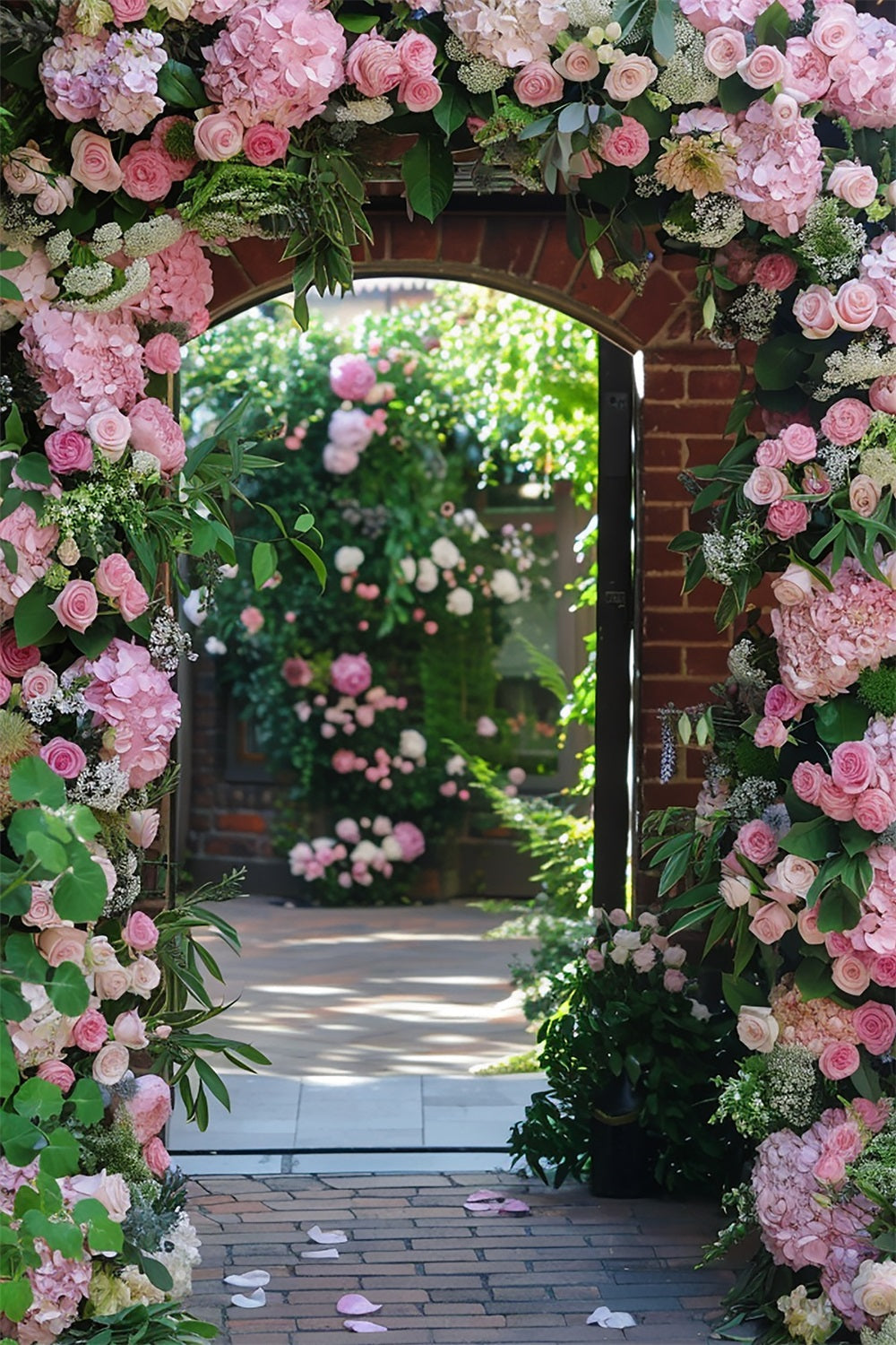 Sfondo Di Fiori Di Primavera Sfondo Romantico Arco Rosa BRP11-530