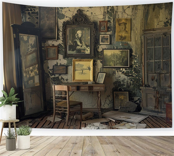 Fondali Vintage Fotografia Arredamento Della Stanza Sfondo Di Mobili Antichi BRP11-563