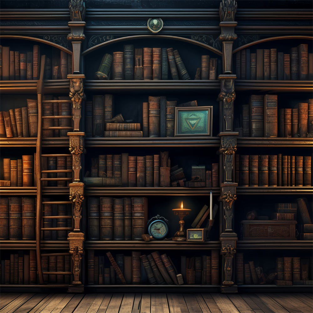 Fondali Fotografici Vintage Sfondo Di Letteratura Accantonato In Libreria BRP11-571