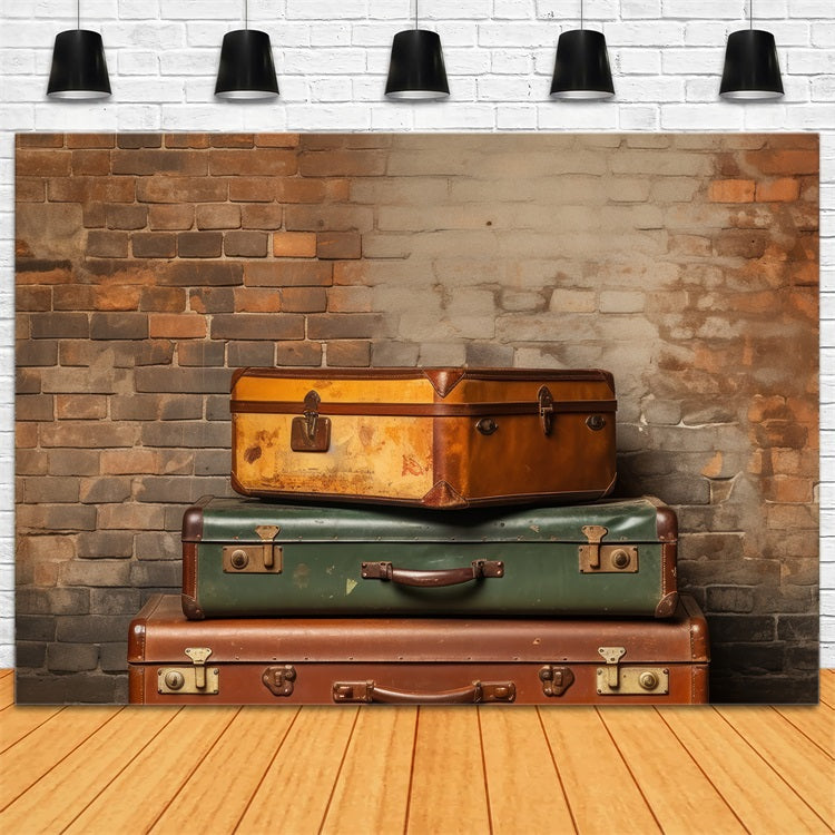 Sfondo Fotografico Vintage Sfondo Di Muro Di Mattoni Di Tronchi Antichi BRP11-594