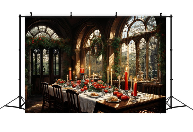 Sfondo Natale Laboratorio Di Babbo Natale Elegante Sfondo Per Feste Natalizie BRP11-84