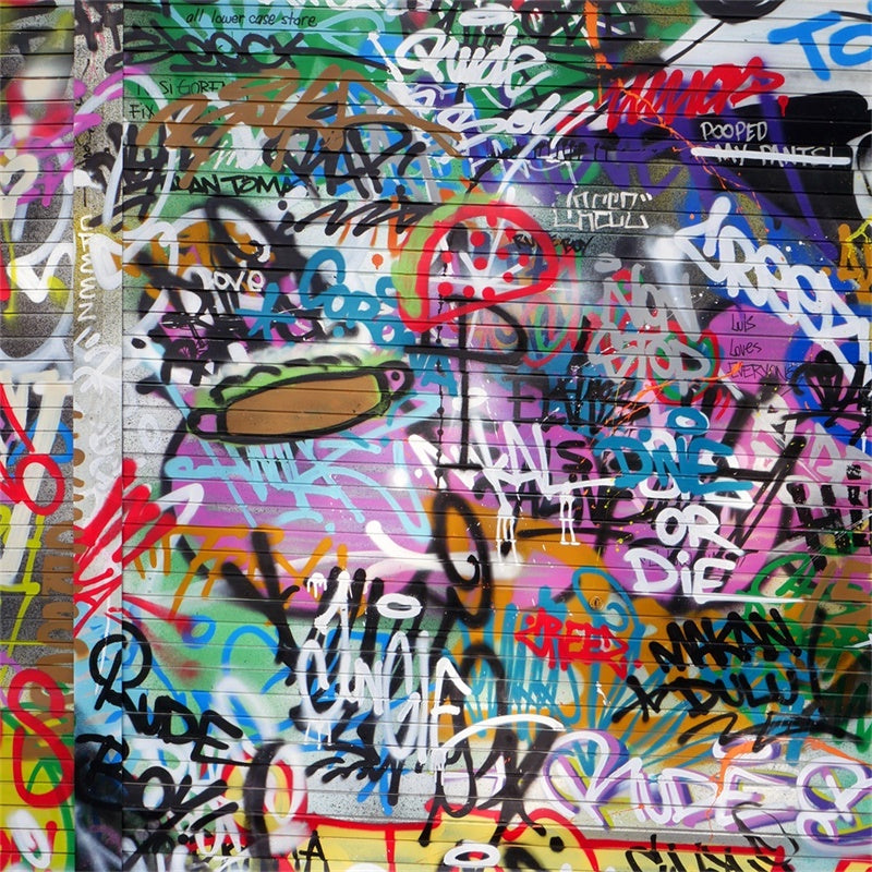 Fondali Graffiti Fotografia Sfondo Vibrante Street Art BRP12-118