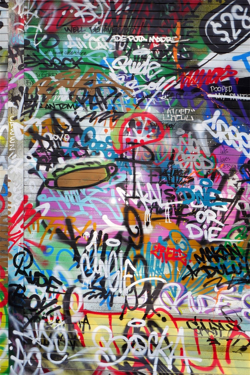 Fondali Graffiti Fotografia Sfondo Vibrante Street Art BRP12-118