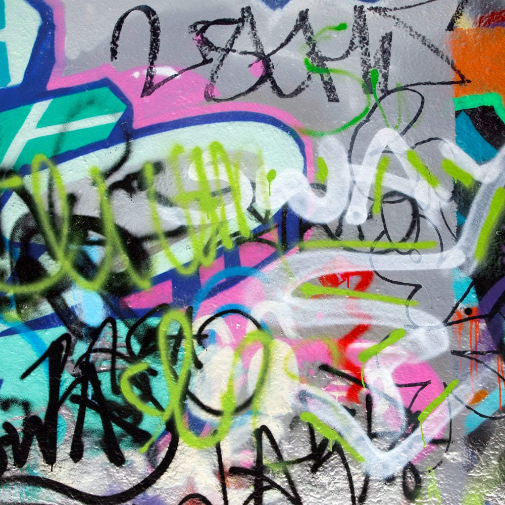 Sfondo Graffiti Fotografia Sfondo Fluorescente Per Arte Della Parete BRP12-121