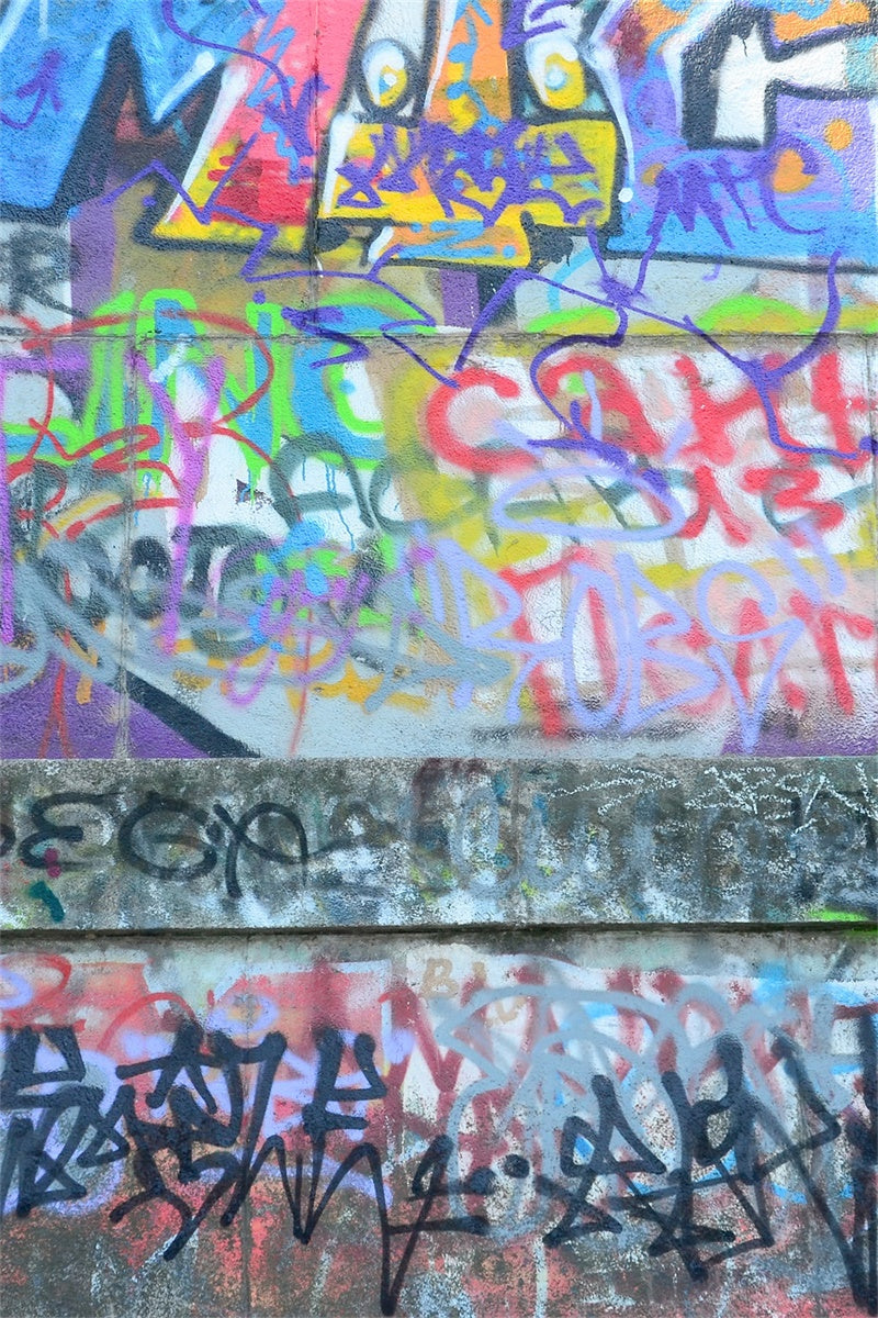 Fondali Graffiti Brillante Sfondo Di Arte Di Strada Urbana BRP12-125