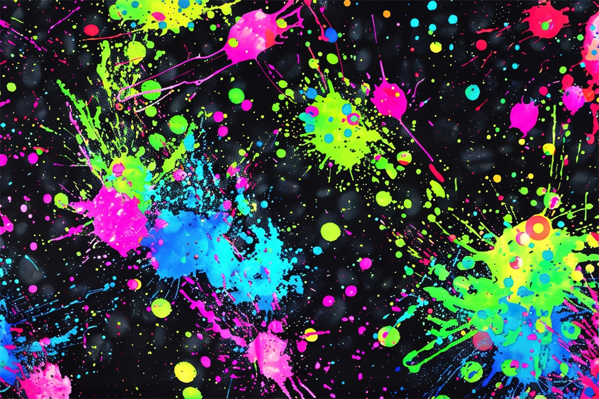 Sfondo Graffiti Sfondo Dinamico Con Scoppio Di Colori Fluorescenti BRP12-134