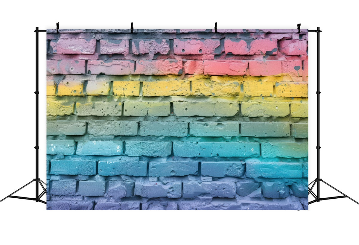 Sfondo Fotografico Graffiti Sfondo Colorato Muro Di Mattoni A Blocchi BRP12-141