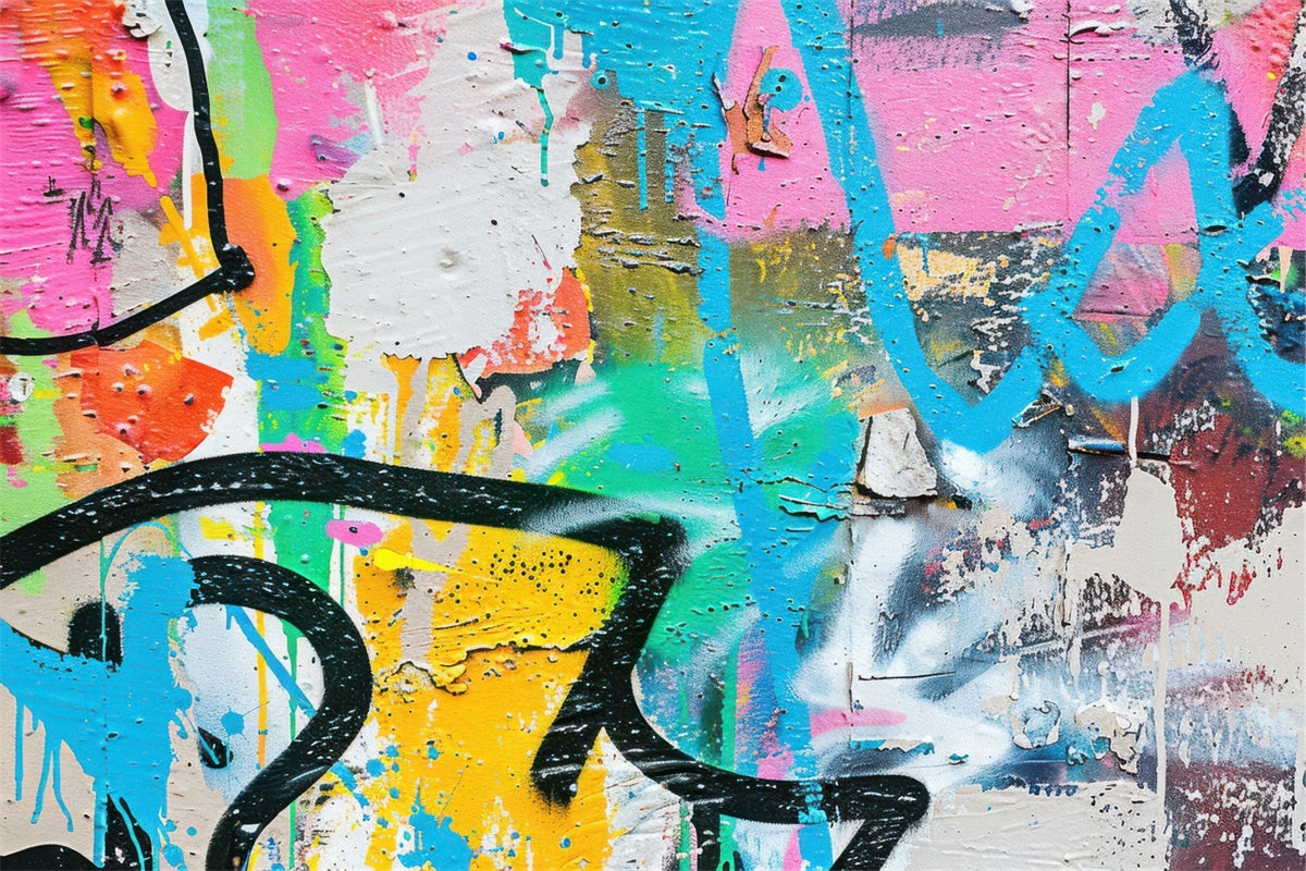 Sfondo Graffiti Sfondo Colorato Per Fotografia Artistica Da Parete BRP12-143
