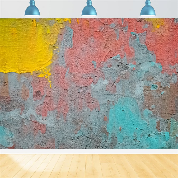 Sfondo Di Graffiti Sfondo Fotografico A Parete A Colori Irregolari BRP12-145