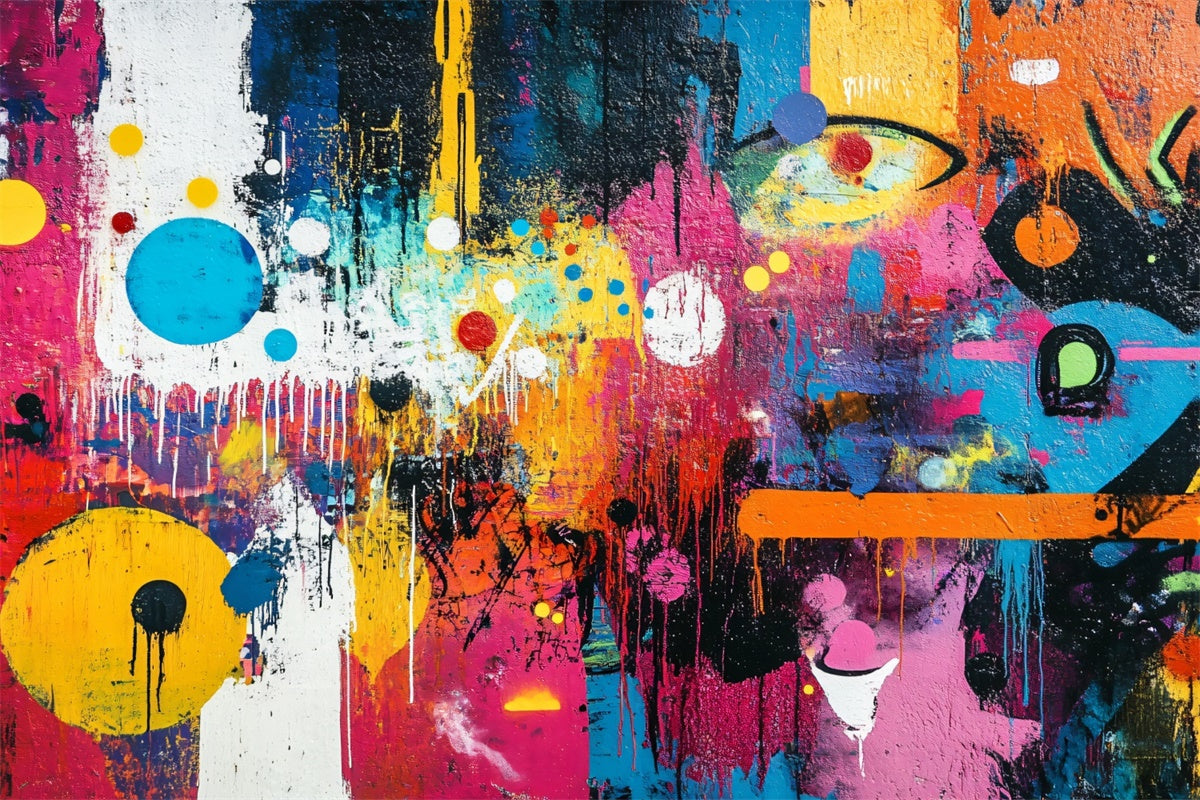 Sfondo Graffiti Vibrante Sfondo Muro Di Vernice Astratta BRP12-157