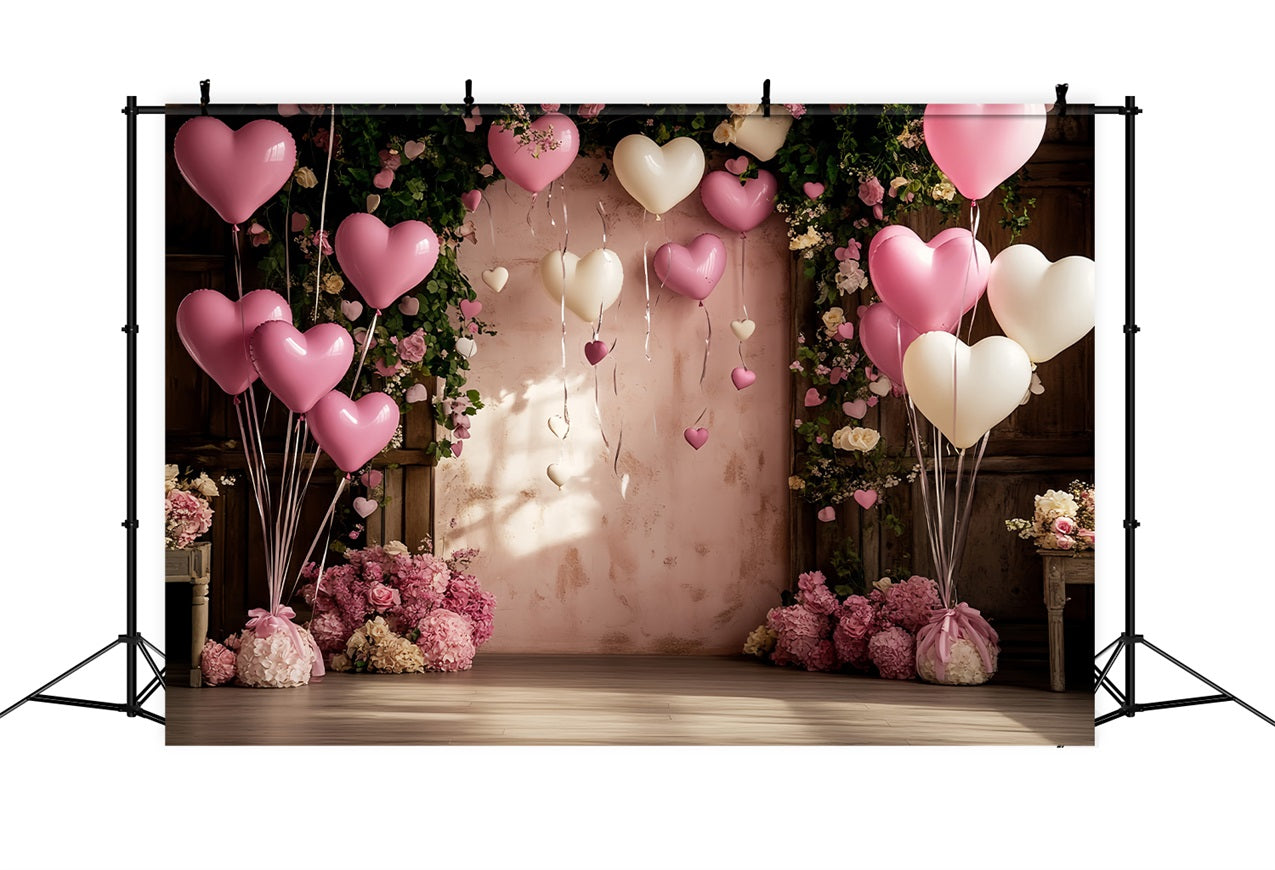 Sfondo Per San Valentino Cuore Palloncino Rose Celebrazione Sfondo BRP12-175