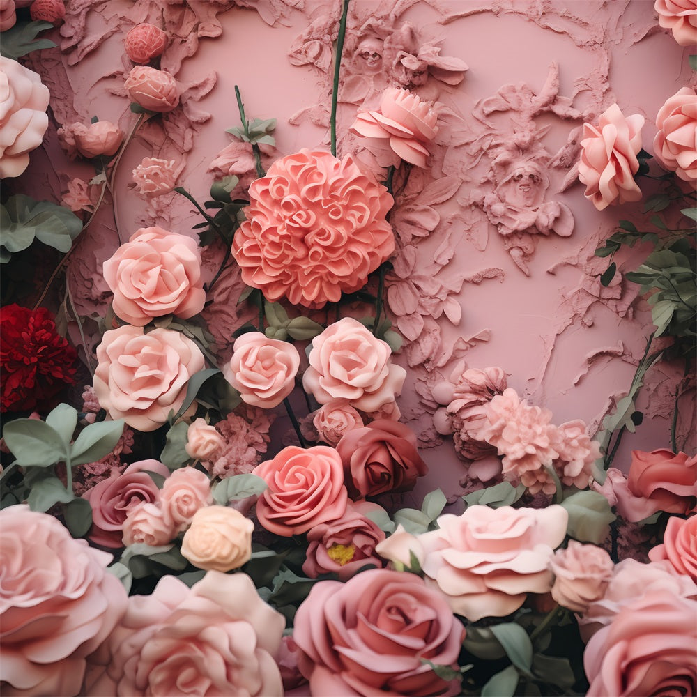 Sfondo Di San Valentino Fiore Arte Decorazione Della Parete Sfondo BRP12-187