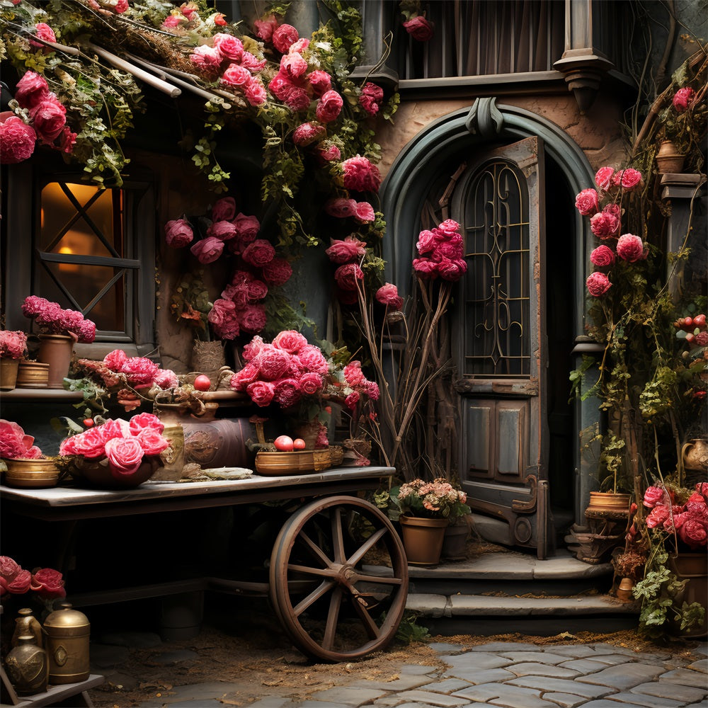 Fondali Di San Valentino Porta Rose Rosa Fotografia Sfondo BRP12-188