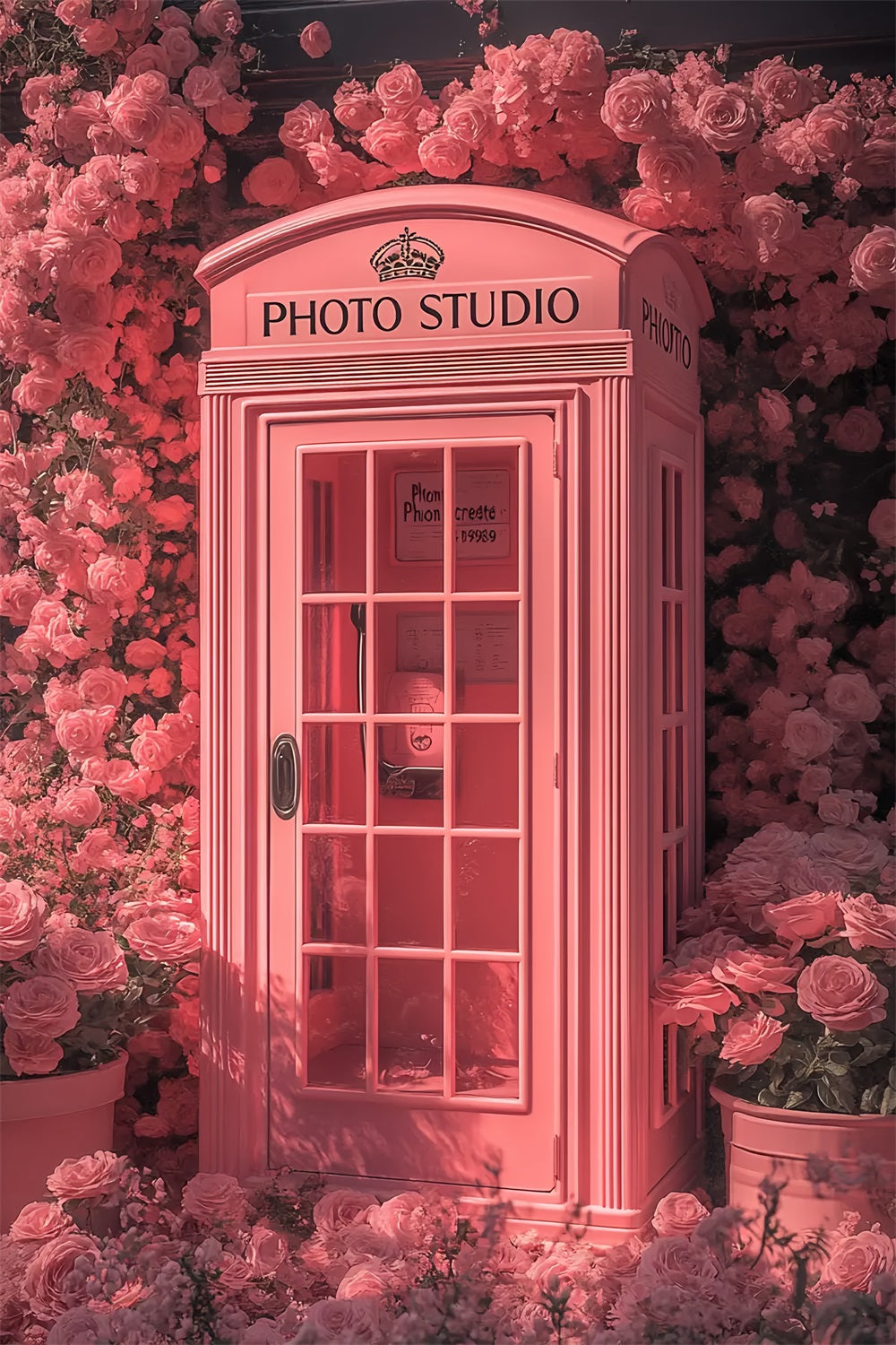 Sfondo Per Cabina Fotografica Di San Valentino Sfondo Floreale Per Telefono Rosa BRP12-205