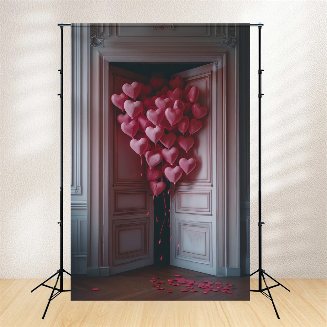 Sfondo Fotografico San Valentino Sfondo Porta Palloncini Cuore Rosa BRP12-214