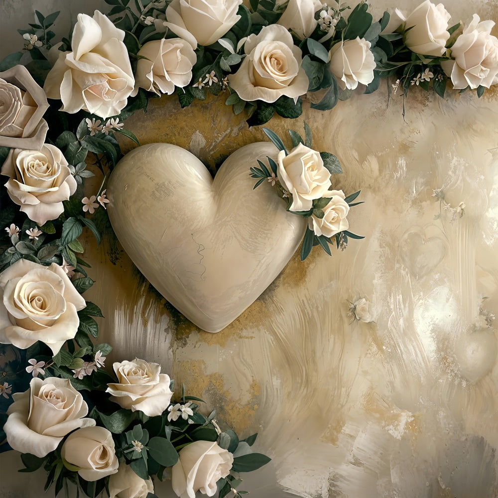 Sfondo Di San Valentino Sfondo Romantico Di Fiori A Cuore Beige BRP12-219