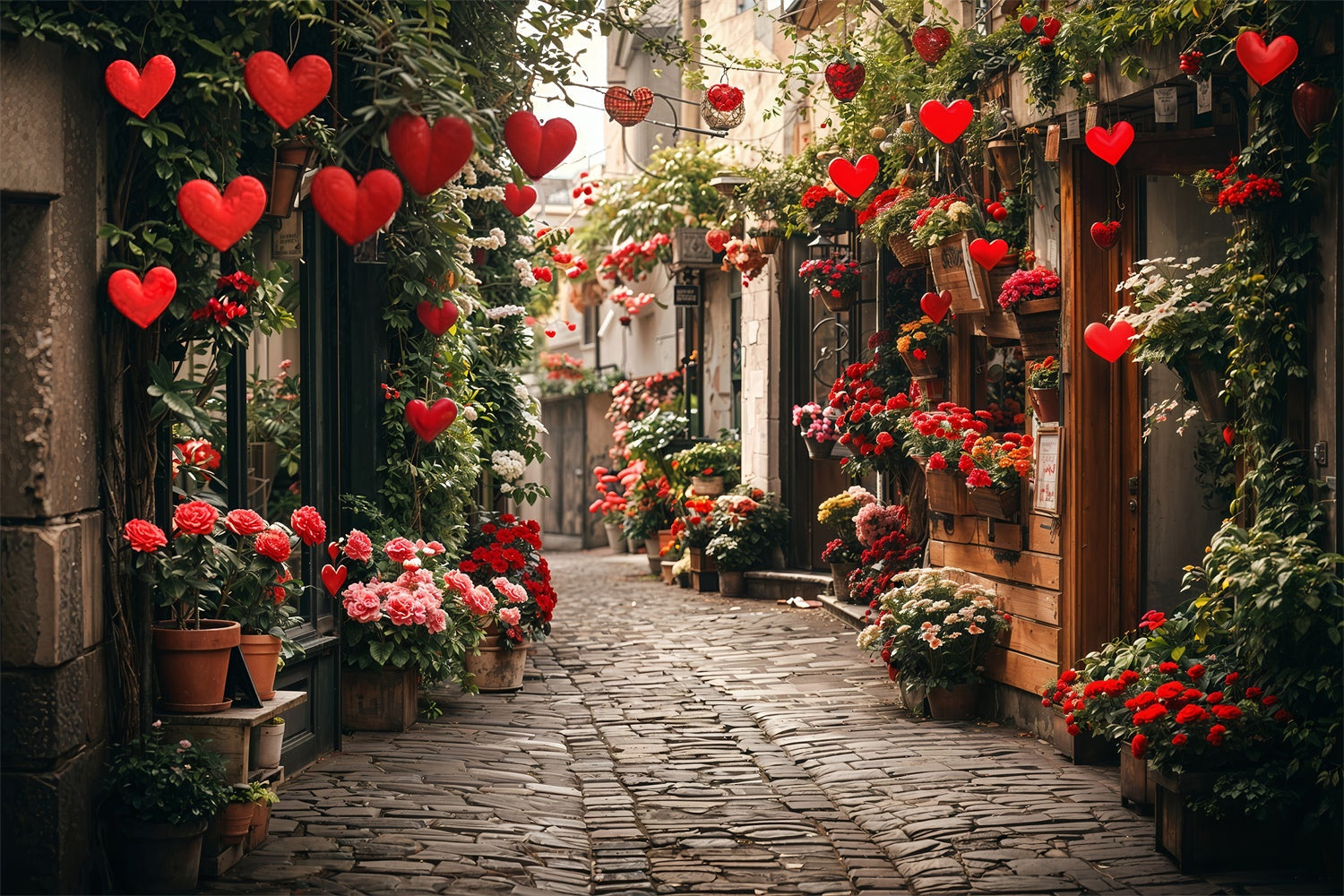 Sfondo Di San Valentino Sfondo Romantico Con Cuore Floreale BRP12-232