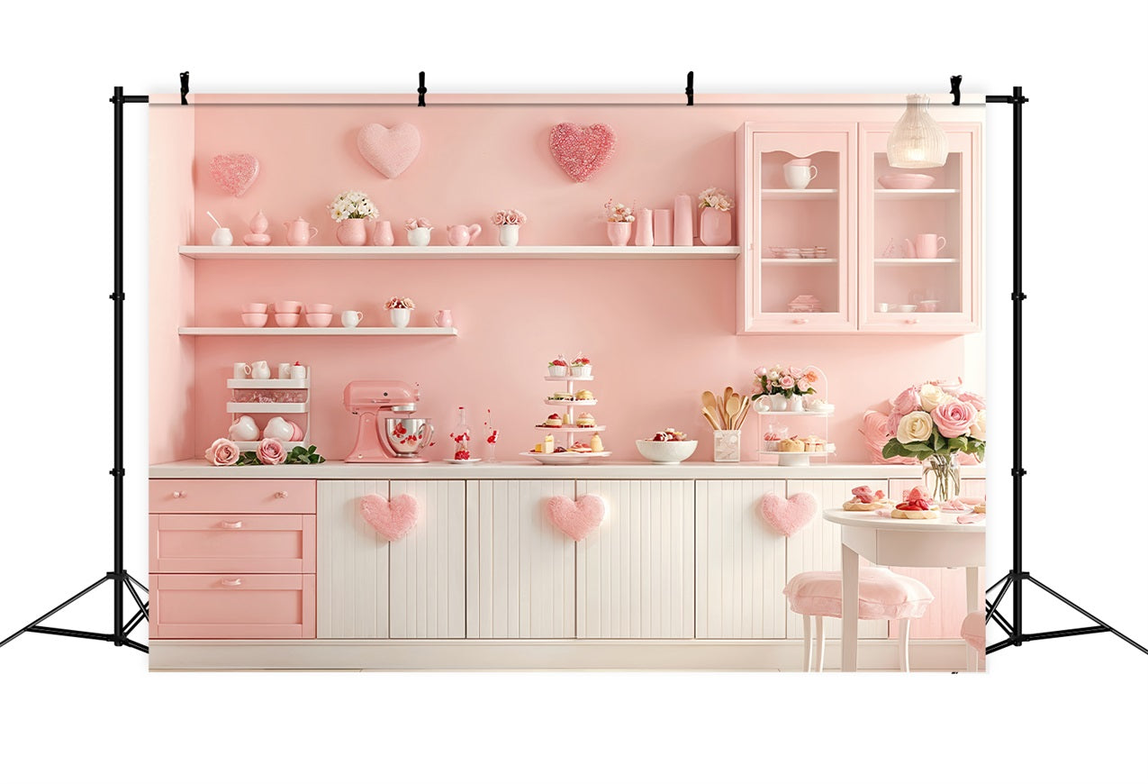 Sfondo Per Foto Di San Valentino Sfondo Per Scaffali A Forma Di Cuore Rosa Da Cucina BRP12-239