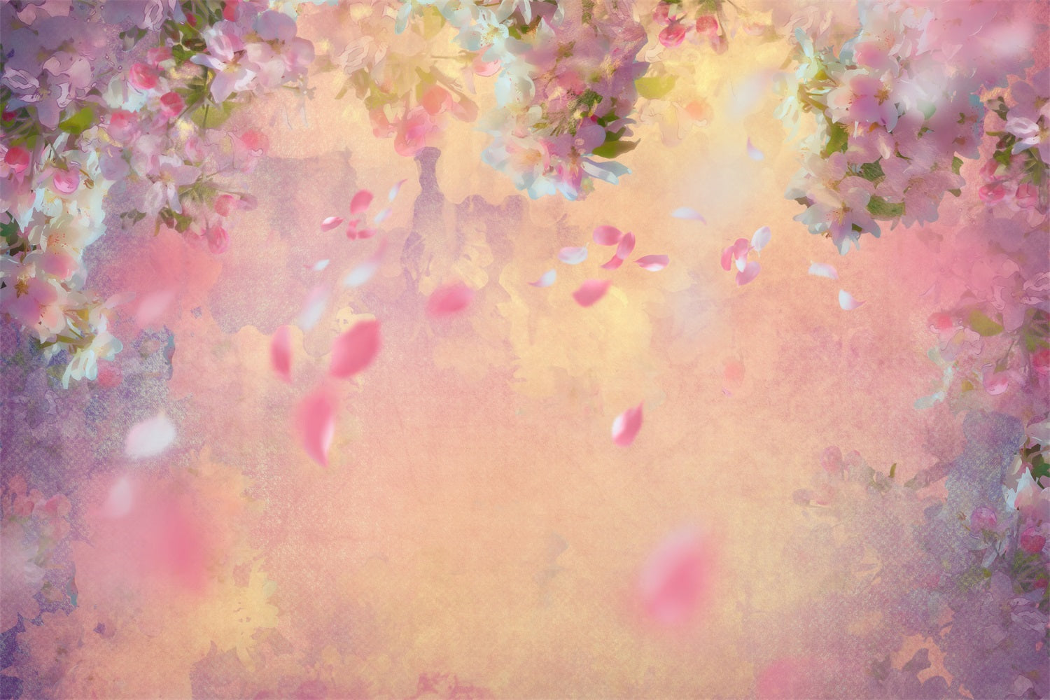 Sfondo Per Servizio Fotografico Di Maternita Sfondo Da Parete Con Petali Artistici BRP12-24