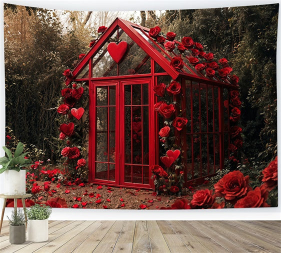 Sfondo Per San Valentino Garden Glass Cottage Roses Sfondo BRP12-248