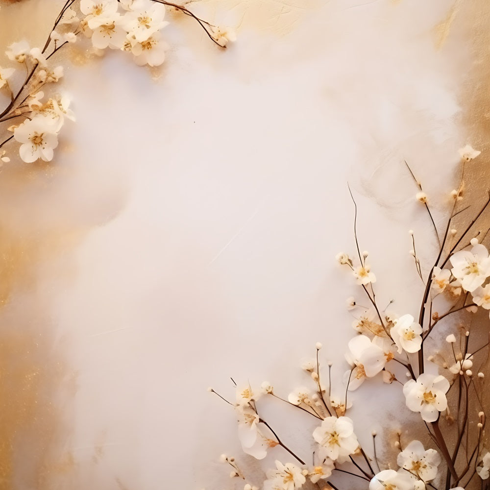 Fondali Per Foto Di Maternita Decorazioni Floreali Sfondo Da Parete Beige BRP12-27