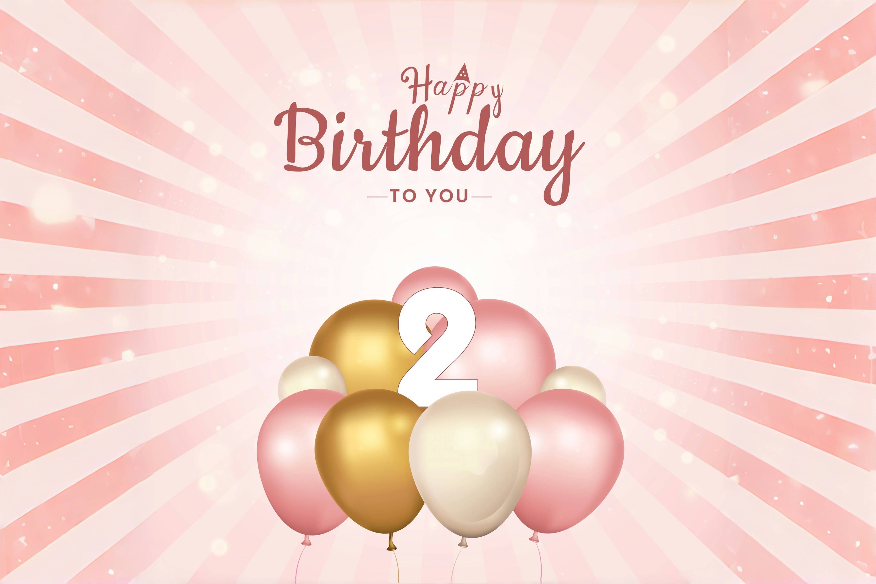 Fondali Per Feste Di Compleanno Elegante Secondo Sfondo In Oro Rosa BRP12-281