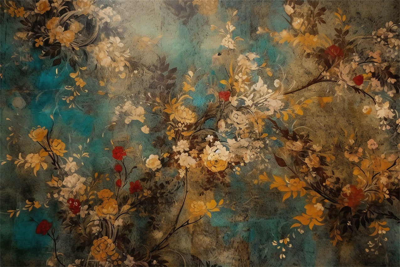 Fondali Digitali Di Maternita Sfondo Da Parete Floreale Arte Vintage BRP12-30