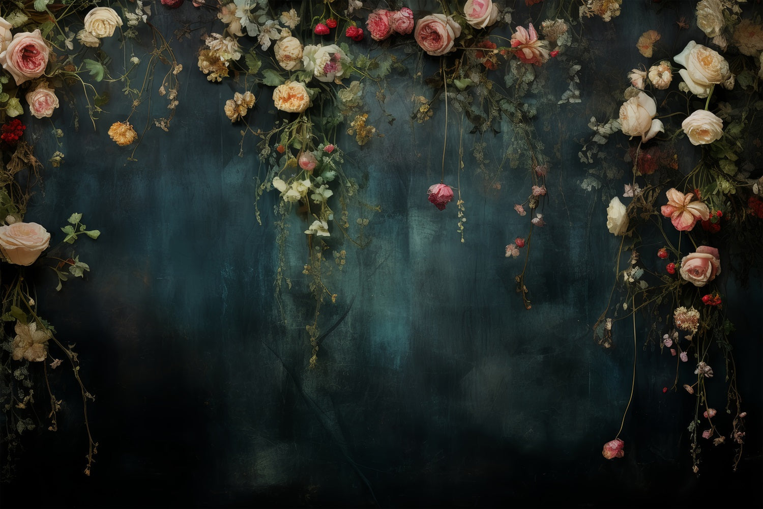 Sfondo Per Riprese Di Maternita Sfondo Da Parete Blu Vintage Rosa BRP12-44