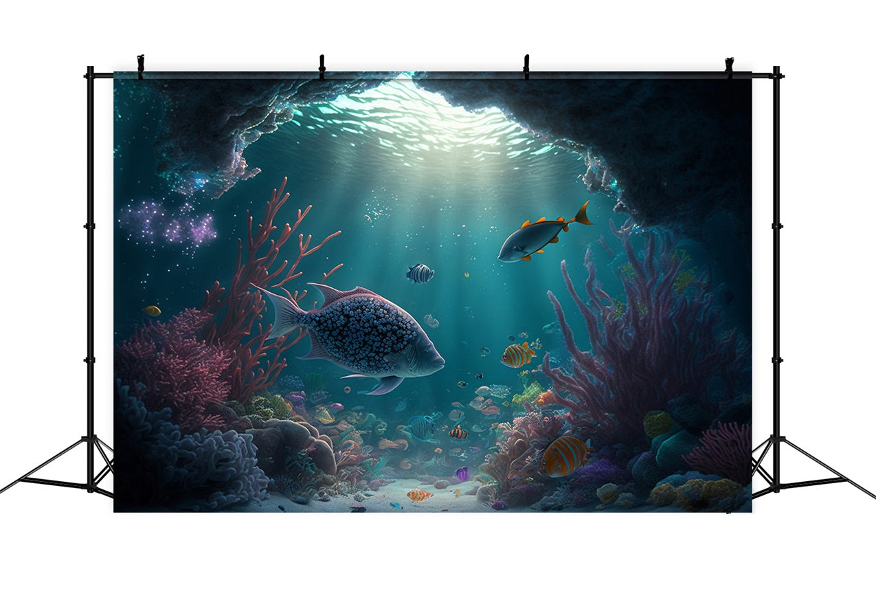 Sfondo Fotografico Sirena Sfondo Del Mondo Sottomarino Incantato BRP12-48