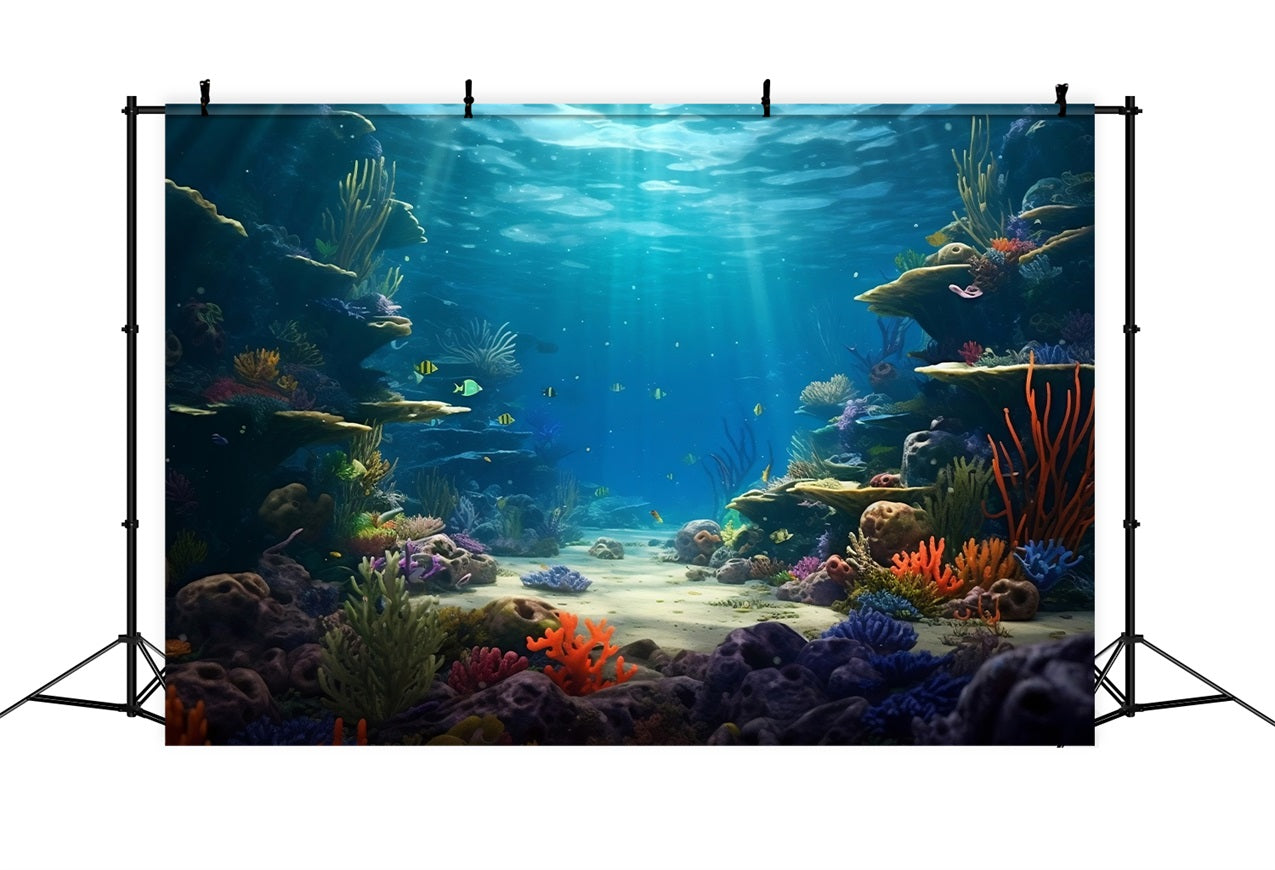 Idee Per Lo Sfondo Della Sirena Sfondo Sereno Del Burrone Oceanico BRP12-50