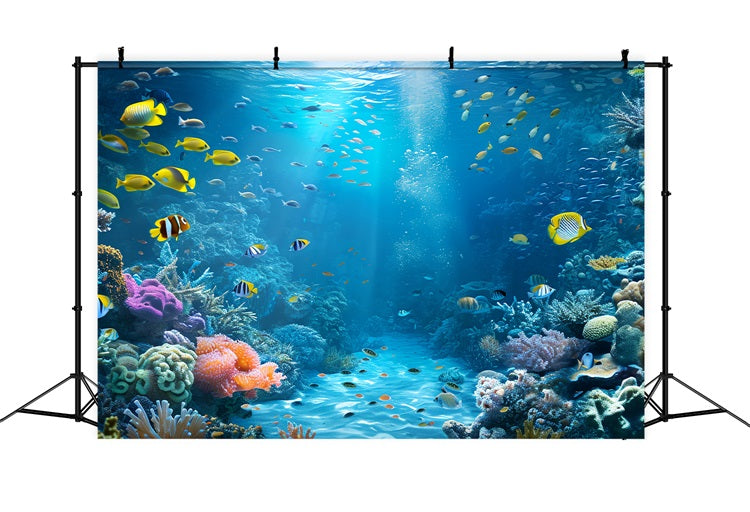 Sfondo A Forma Di Sirena Sfondo Di Piante Da Giardino Oceaniche Allegre Fai Da Te BRP12-61