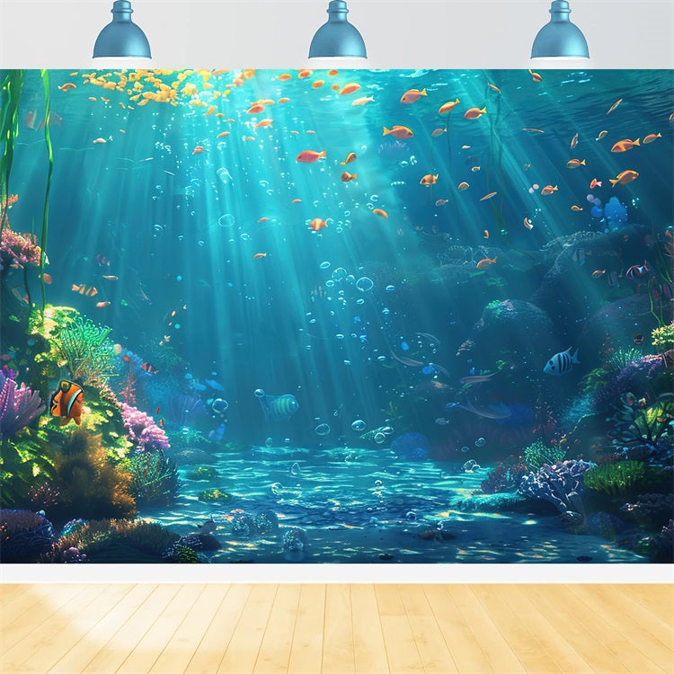 Sfondo Sirena Fai Da Te Burrone Subacqueo Piante Acquatiche Sfondo BRP12-65