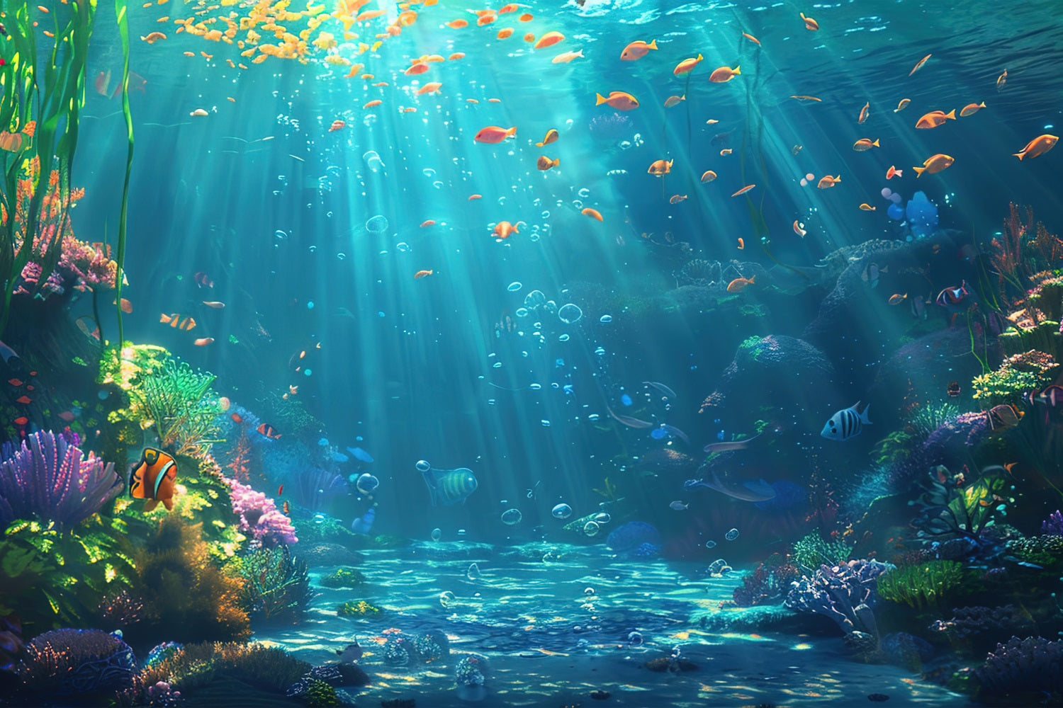 Sfondo Sirena Fai Da Te Burrone Subacqueo Piante Acquatiche Sfondo BRP12-65