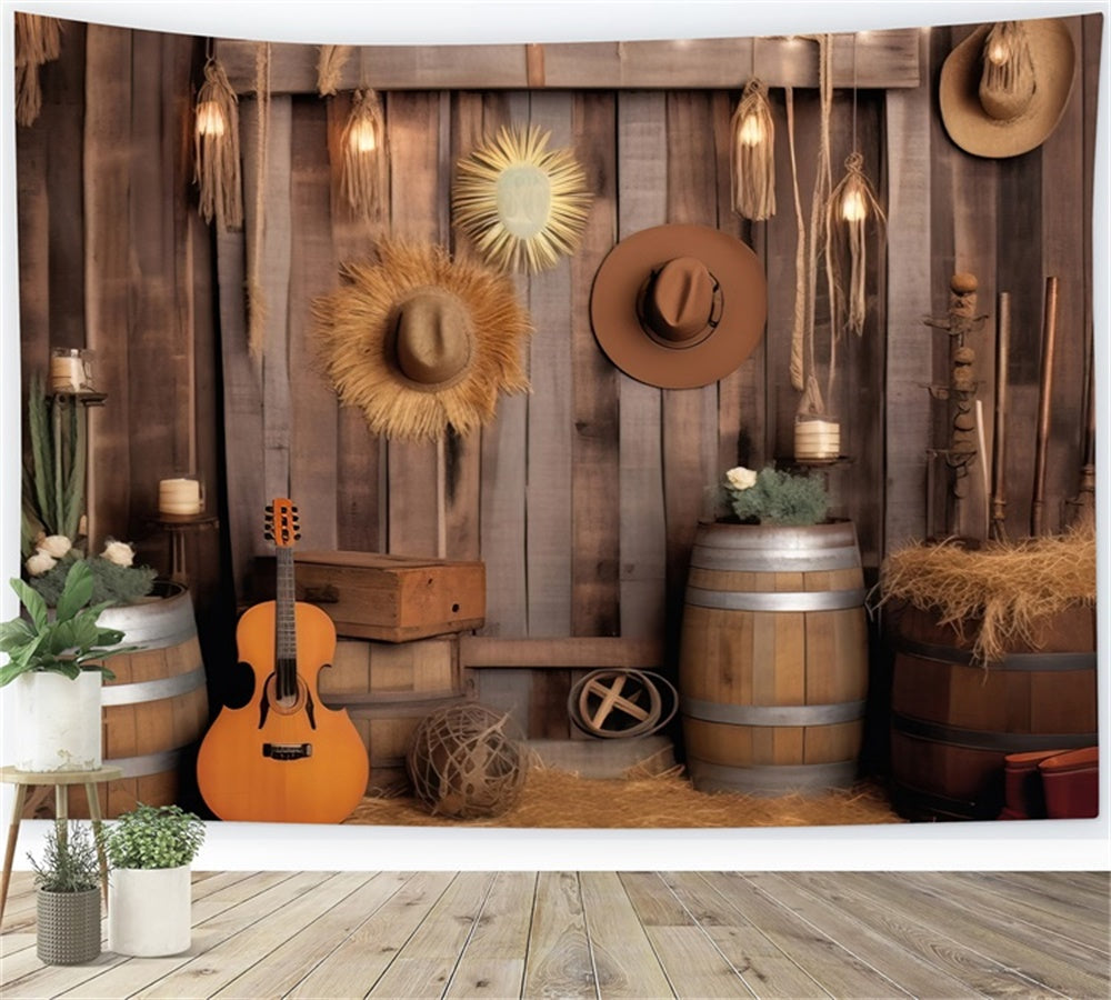 Sfondo Fotografico Autunnale Da Cowboy Occidentale BRP7-102