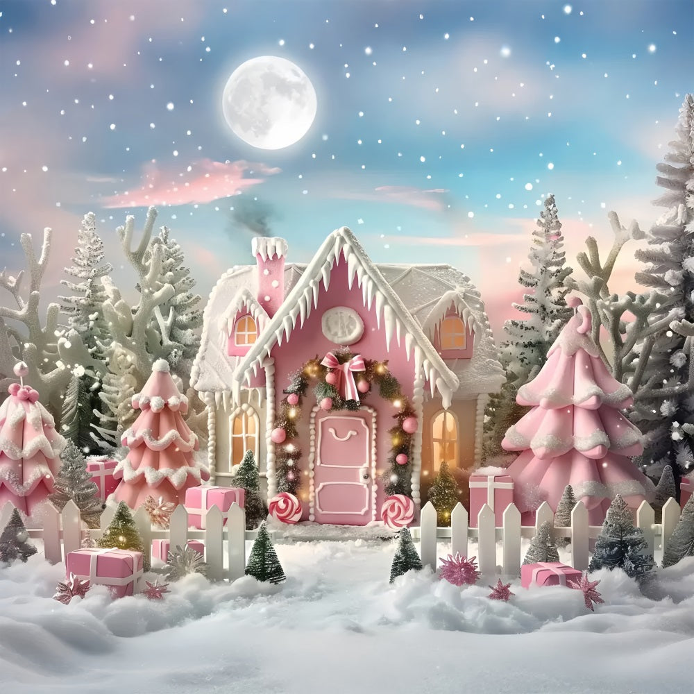 Sfondo Chrichristmas Pink Frost Fantasy BRP7-229